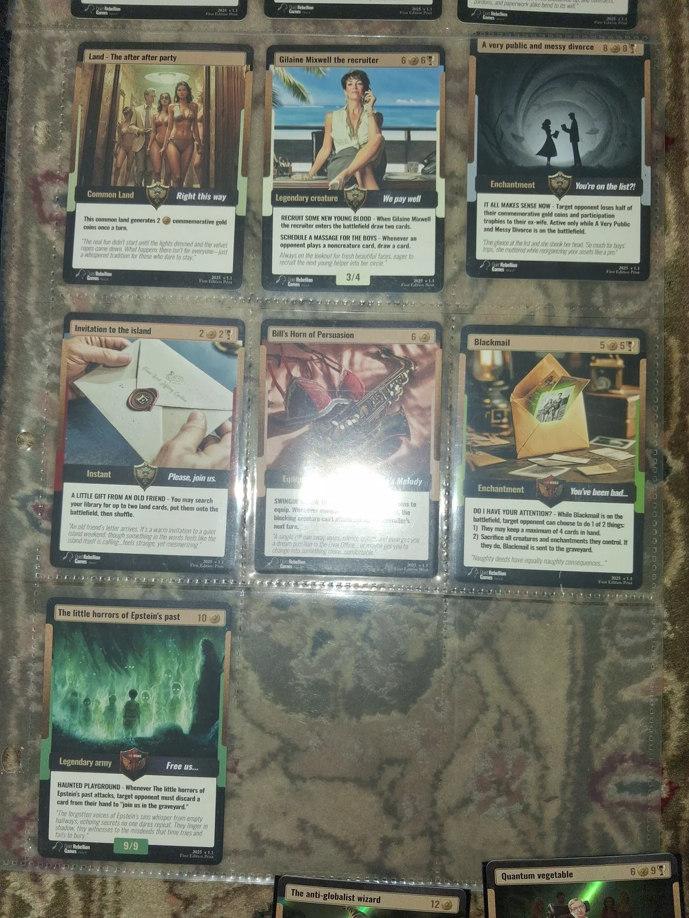 1st Edition Epstien Filies Booster Cards + Holos